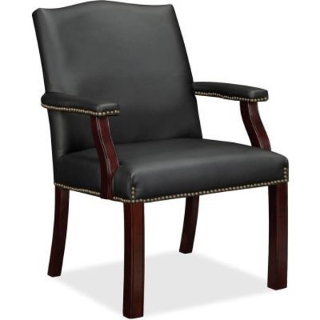 LORELL Lorell® Bonded Leather Guest Chair - Black 68252